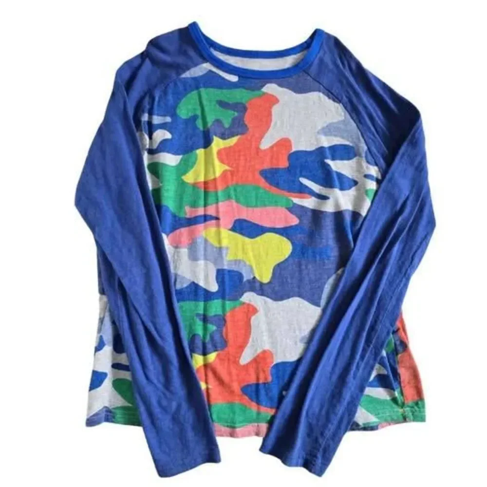 MINI BODEN Camouflage Baseball Tee 13-14Y boys